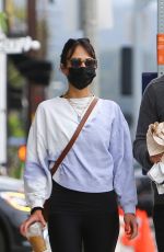 JORDANA BREWSTER and Mason Morfit Out for Coffee in Brentwood 03/03/2021