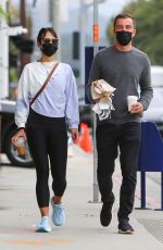 JORDANA BREWSTER and Mason Morfit Out for Coffee in Brentwood 03/03/2021