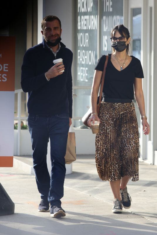 JORDANA BREWSTER and Mason Morfit Out for Coffee in Los Angeles 03/08/2021