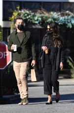 JORDANA BREWSTER and Mason Morfit Out for Morning Coffee in Brentwood 03/12/2021