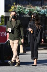 JORDANA BREWSTER and Mason Morfit Out for Morning Coffee in Brentwood 03/12/2021