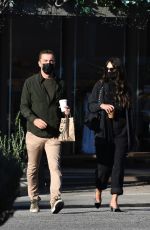 JORDANA BREWSTER and Mason Morfit Out for Morning Coffee in Brentwood 03/12/2021