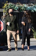 JORDANA BREWSTER and Mason Morfit Out for Morning Coffee in Brentwood 03/12/2021