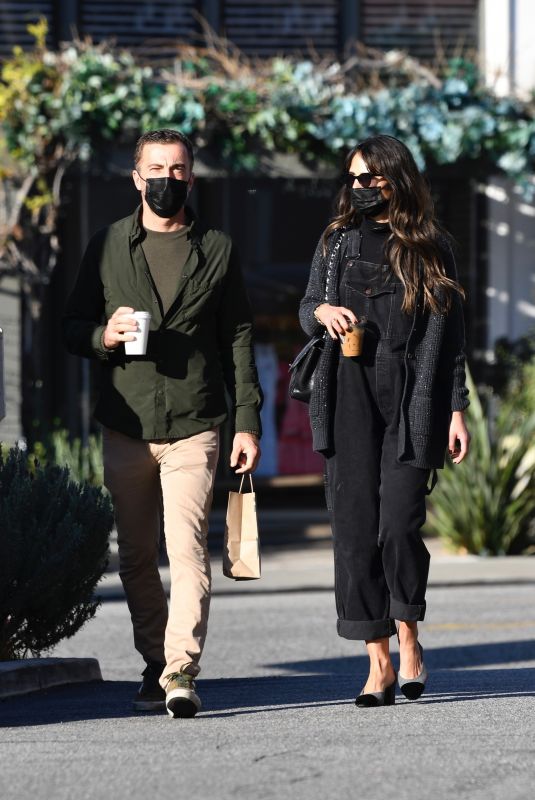 JORDANA BREWSTER and Mason Morfit Out for Morning Coffee in Brentwood 03/12/2021