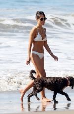 JORDANA BREWSTER in a White Bikini at a Beach in Santa Monica 03/06/2021