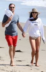 JORDANA BREWSTER in Bikini at a Beach in Santa Monica 03/20/2021