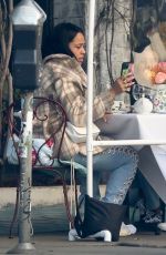 JORDYN WOODS at The Ivy in West Hollywood 03/17/2021