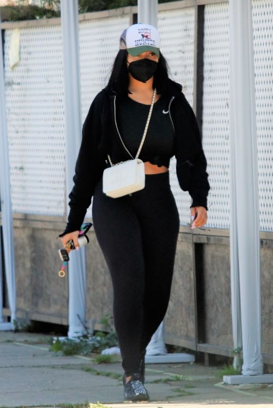 JORDYN WOODS Leaves a Spa in Los Angeles 03/19/2021