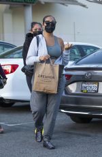 JORDYN WOODS Oot with Her Sister JODIE at Erewhon Organic in Calabasas 03/21/2021