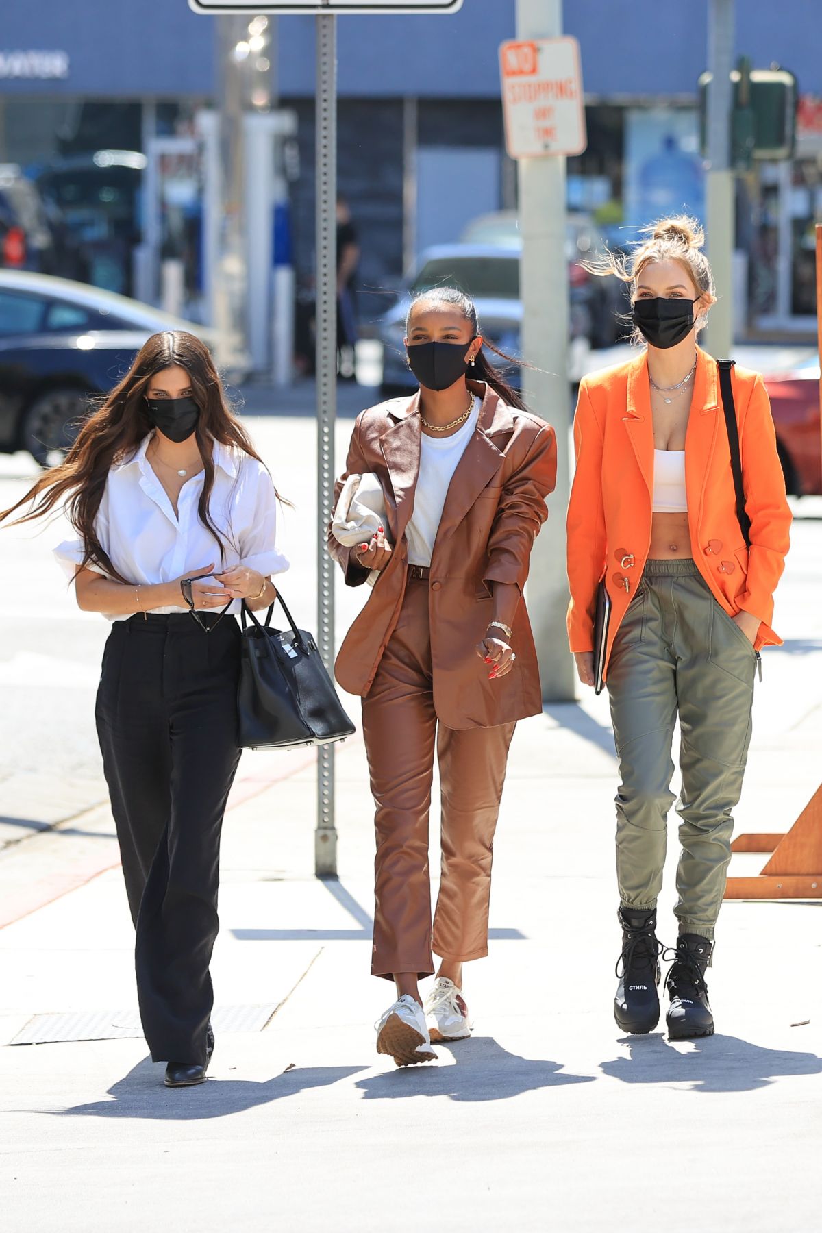 JOSEPHINE SKRIVER, JASMINE TOOKES and SARA SAMPAIO Out in Los Angeles ...