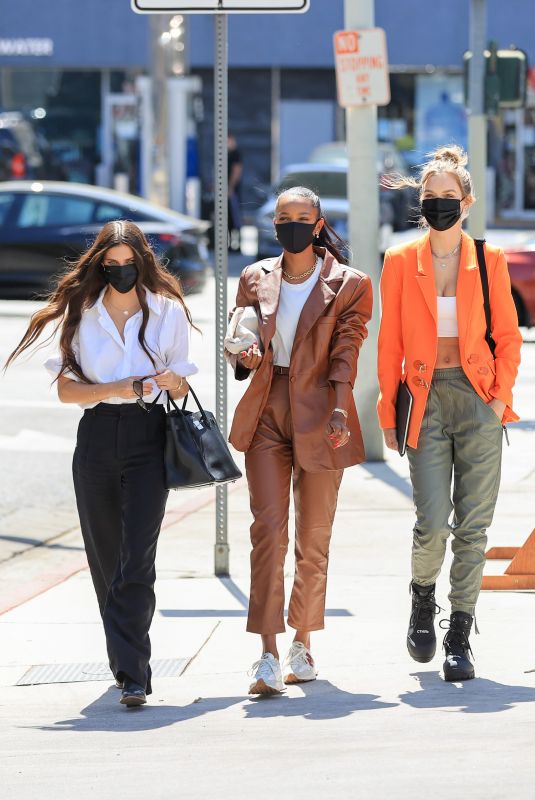 JOSEPHINE SKRIVER, JASMINE TOOKES and SARA SAMPAIO Out in Los Angeles 03/26/2021