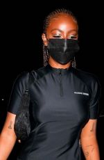 JUSTINE SKYE at Nice Guy in West Hollywood 03/25/2021