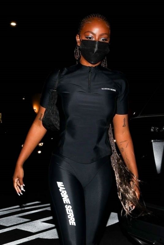 JUSTINE SKYE at Nice Guy in West Hollywood 03/25/2021
