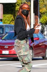 JUSTINE SKYE at Verve Coffee Roasters in West Hollywood 03/16/2021