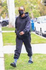 JUSTINE SKYE Heading to Pilates Class in Los Angeles 03/25/2021