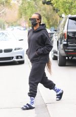 JUSTINE SKYE Heading to Pilates Class in Los Angeles 03/25/2021