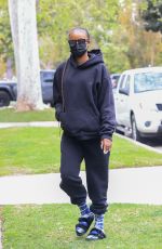 JUSTINE SKYE Heading to Pilates Class in Los Angeles 03/25/2021