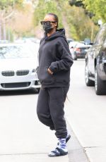 JUSTINE SKYE Heading to Pilates Session in Los Angeles 03/25/2021