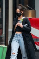 KACEY MUSGRAVES in Ripped Denim Out in New York 03/28/2021
