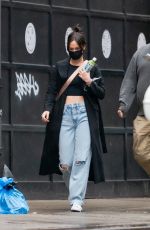 KACEY MUSGRAVES in Ripped Denim Out in New York 03/28/2021