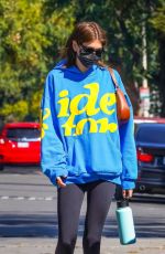 KAIA GERBER Arrives at Morning Pilates Class in West Hollywood 03/13/2021