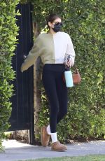 KAIA GERBER Heading to Morning Pilates Class in Los Angeles 03/27/2021