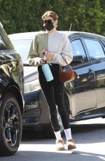 KAIA GERBER Heading to Morning Pilates Class in Los Angeles 03/27/2021