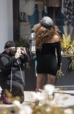 KARA DEL TORO at a Photoshoot on Rodeo Drive in Beverly Hills 03/17/2021