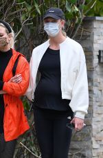 KARLIE KLOSS Out with Friend in Miami Beach 03/09/2021
