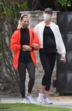 KARLIE KLOSS Out with Friend in Miami Beach 03/09/2021