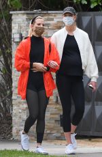 KARLIE KLOSS Out with Friend in Miami Beach 03/09/2021
