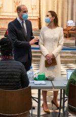 KATE MIDDLETON at Coronavirus Disease Vaccination Centre at Westminster Abbey 03/23/2021