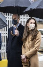 KATE MIDDLETON at Newham Ambulance Station in East London 03/18/2021