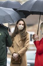 KATE MIDDLETON at Newham Ambulance Station in East London 03/18/2021