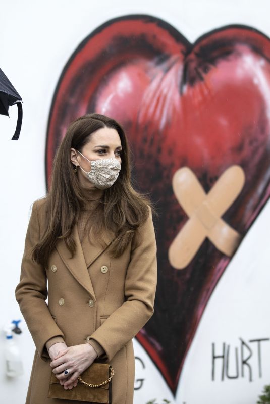KATE MIDDLETON at Newham Ambulance Station in East London 03/18/2021
