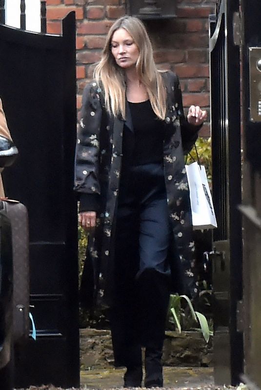 KATE MOSS Leaves Her Home in London 03/18/2021