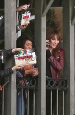 KATEY SAGAL and TAMALA JONES on the Set of Rebel in Los Angeles 03/25/2021