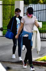 KATHERINE and CHRISTINA SCHWARZENEGEER at a Tennis Match in Brentwood 03/22/2021