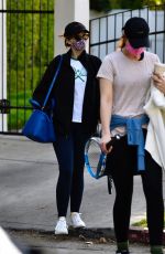 KATHERINE and CHRISTINA SCHWARZENEGEER at a Tennis Match in Brentwood 03/22/2021