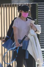 KATHERINE and CHRISTINA SCHWARZENEGEER at a Tennis Match in Brentwood 03/22/2021