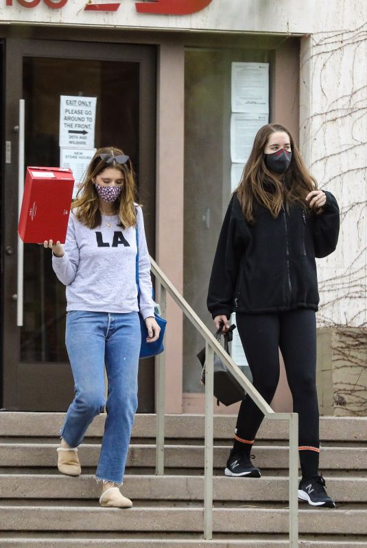 KATHERINE and CHRISTINA SCHWARZENEGEER Leaves New Balance Shoe Store in Santa Monica 03/12/2021