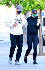KATHERINE SCHWARZENEGGER and Chris Pratt Out in Brentwood 03/16/2021