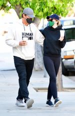 KATHERINE SCHWARZENEGGER and Chris Pratt Out in Brentwood 03/16/2021