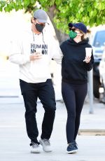 KATHERINE SCHWARZENEGGER and Chris Pratt Out in Brentwood 03/16/2021