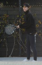 KATHERINE SCHWARZENEGGER at a Tennis Court in Santa Monica 03/23/2021