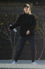 KATHERINE SCHWARZENEGGER at a Tennis Court in Santa Monica 03/23/2021