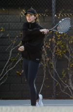 KATHERINE SCHWARZENEGGER at a Tennis Court in Santa Monica 03/23/2021