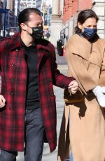 KATIE HOLMES and Emilio Vitolo Jr Heading Out in New York 03/08/2021