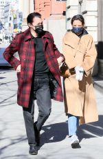 KATIE HOLMES and Emilio Vitolo Jr Heading Out in New York 03/08/2021