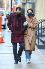 KATIE HOLMES and Emilio Vitolo Jr Heading Out in New York 03/08/2021
